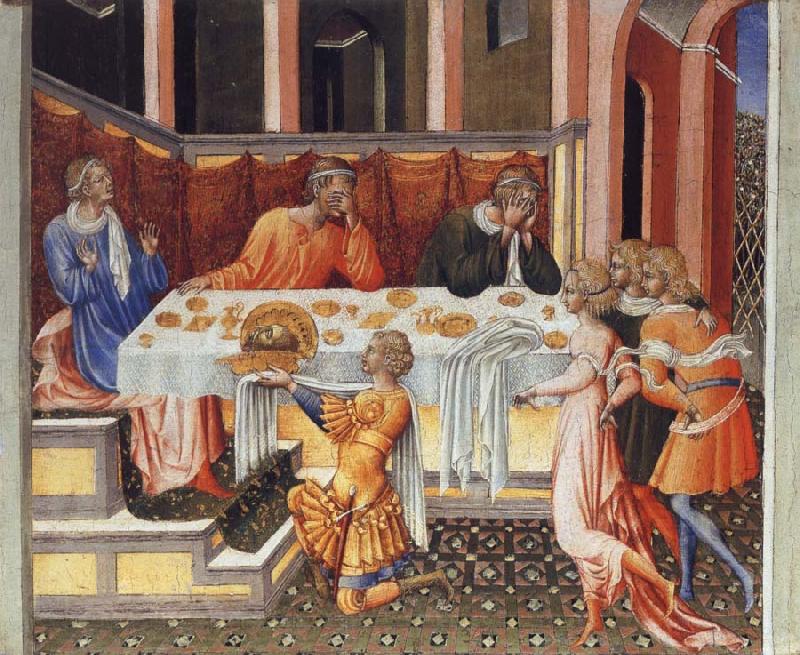 Giovanni di Paolo The Feast of Herod France oil painting art